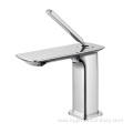 Supporting Chrome Square Slim Lever Basin Faucet